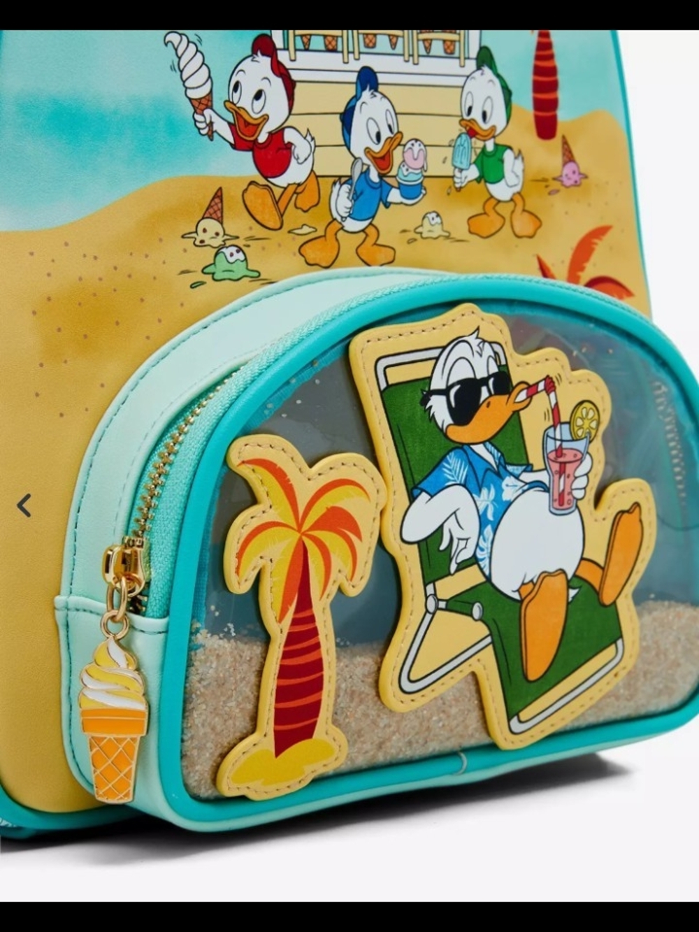 Disney Donald Duck Ice Cream Beach Mini Backpack - Picture 3 of 5